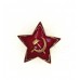 Звезда-кокарда, 34 мм,  к головным уборам личного состава Красной Армии, войск НКВД и Флота, обр. 1940 г.